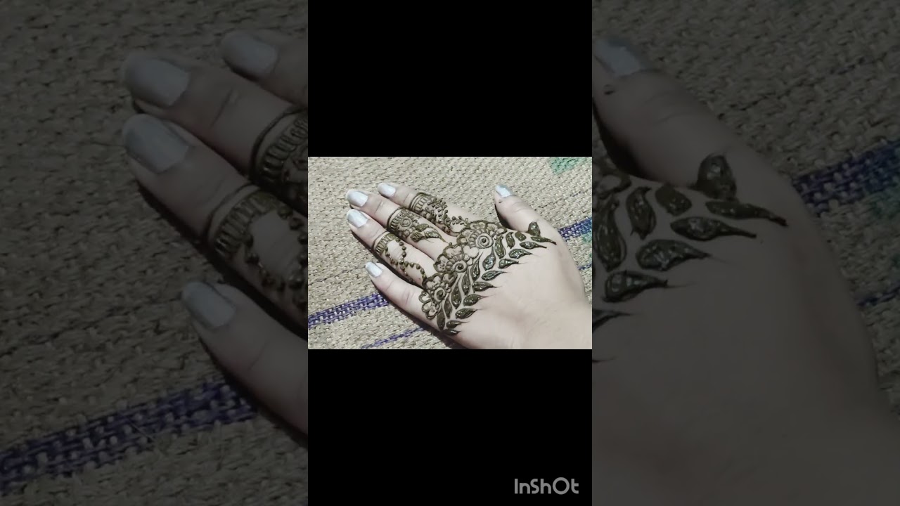 back hand mehndi design 