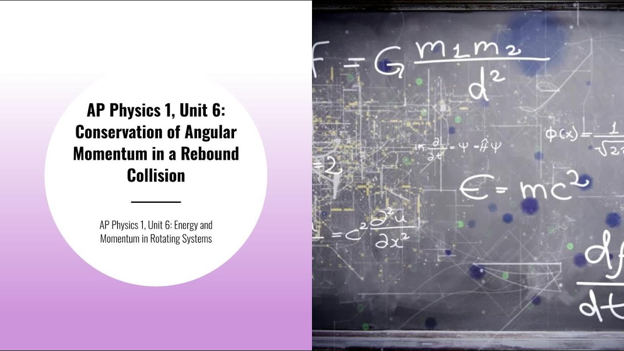AP Physics1, Модуль 6: Сохранение момента импульса в задаче о столкновении с отскоком