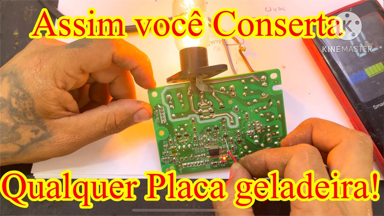 Essa  placa de geladeira não acionava o compressor veja conserto passo a passo