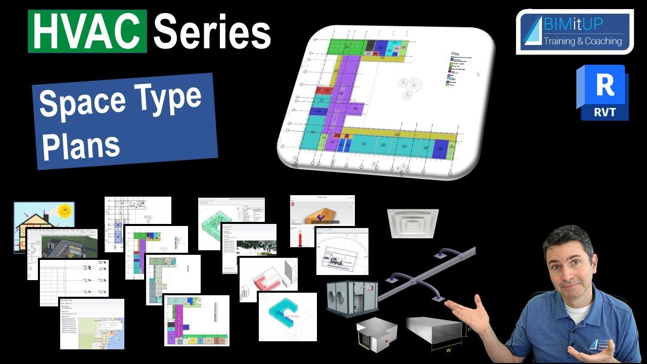 Revit HVAC 4 Space Type Plans