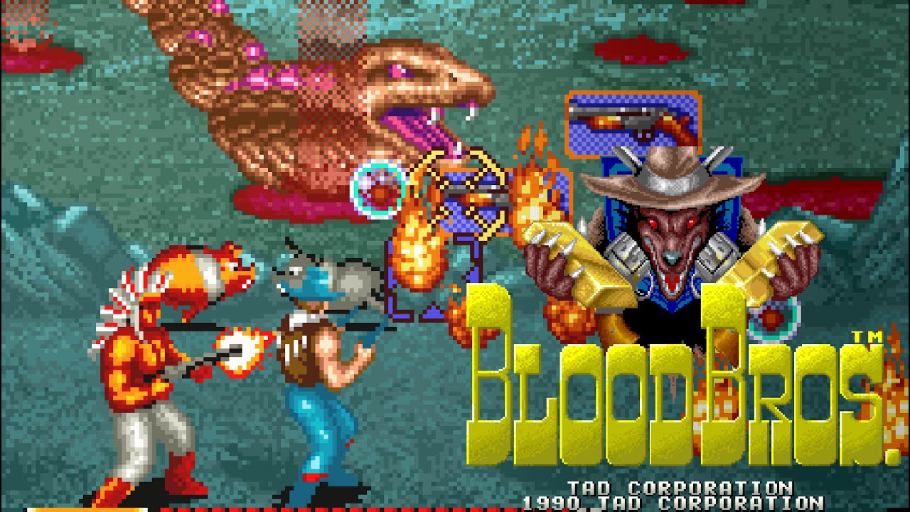 [ARCADE 60fps] Blood Bros - 2Players co-op longplay