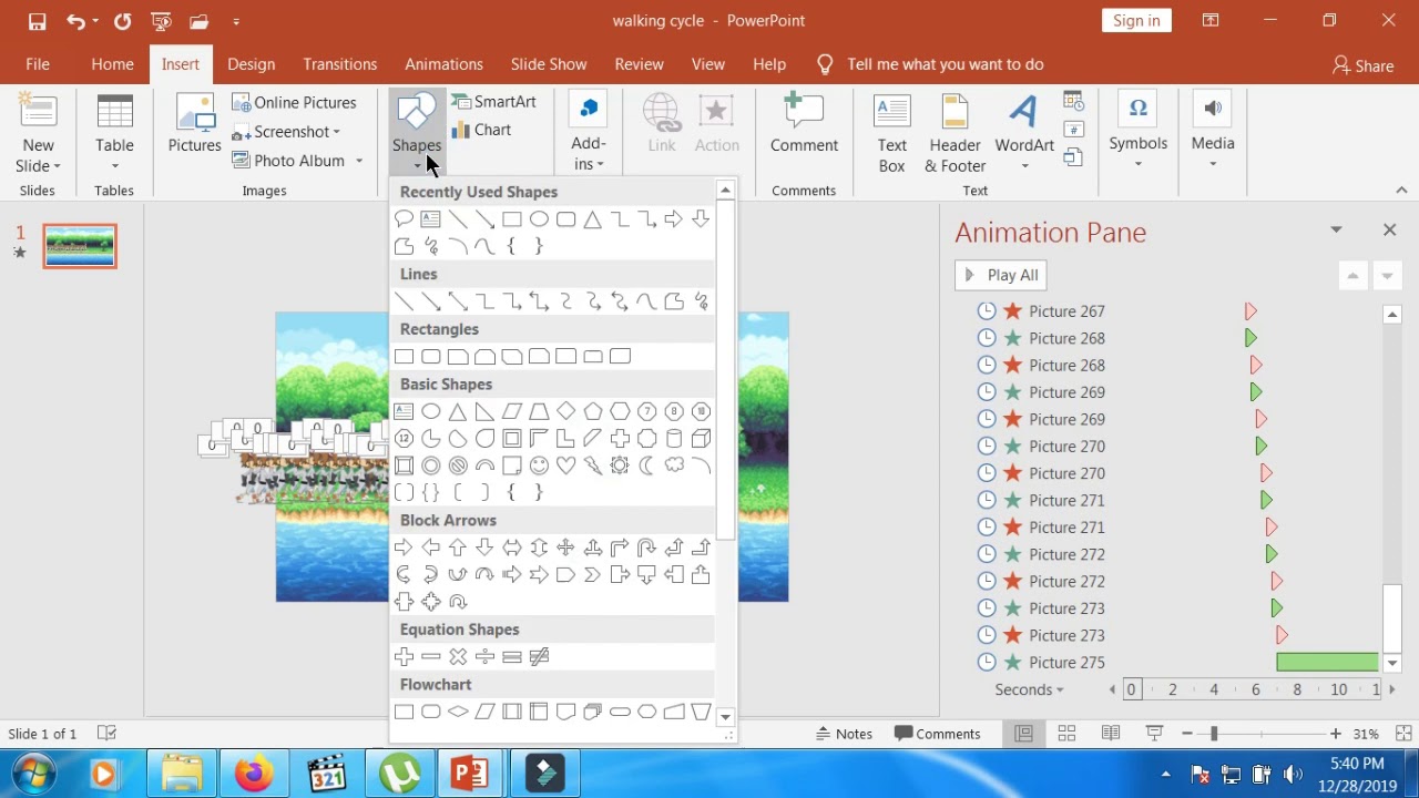 How To Make Cartoon Animation in PowerPoint With Walking Cycle Animation(tips)