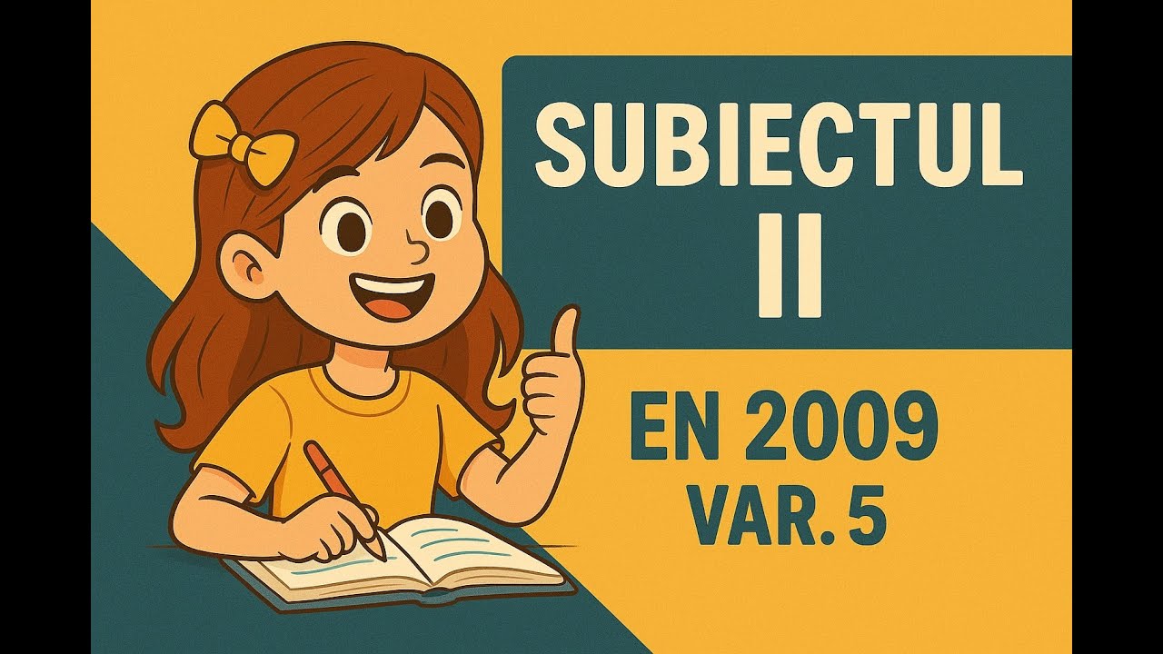 Evaluarea Nationala 2010 Matematică – Subiectul II rezolvat integral (Var. 5)