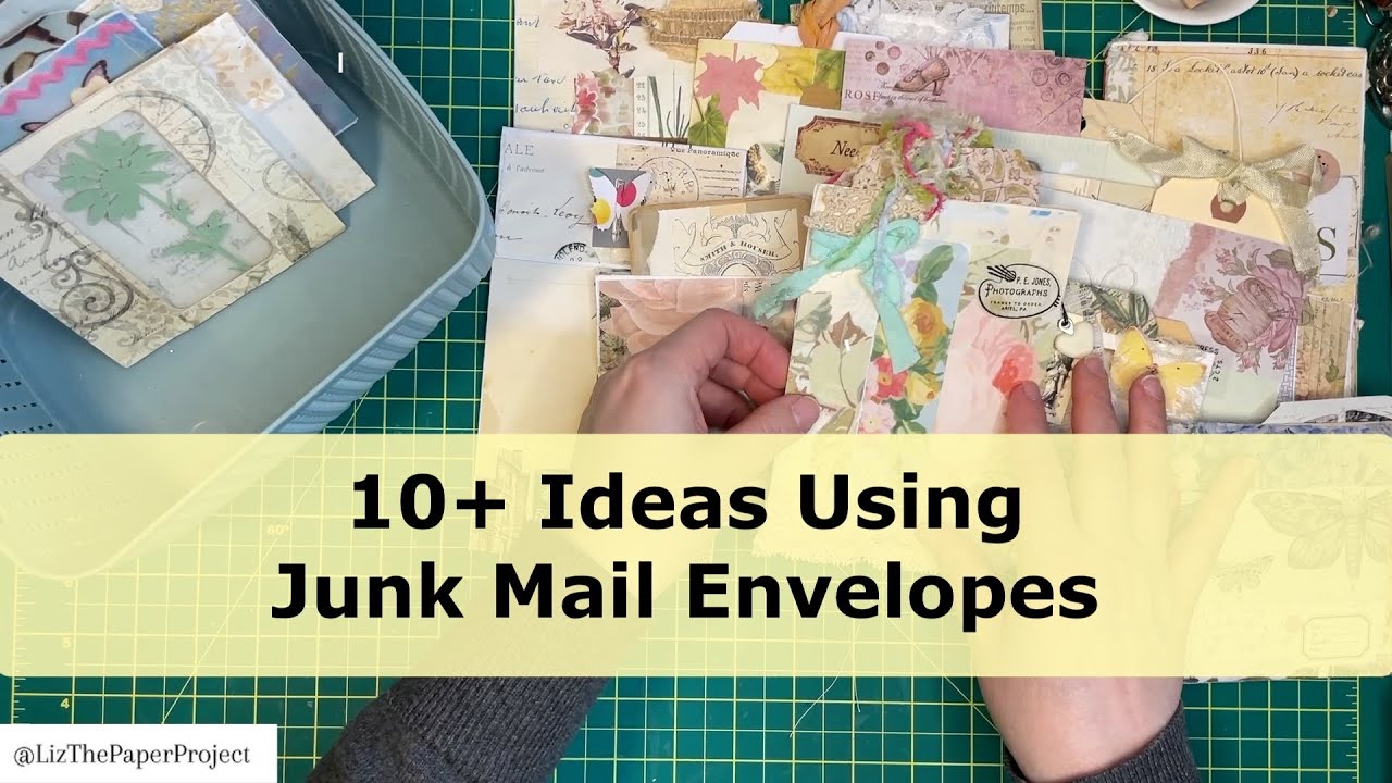 ♻️ 10+ IDEAS USING JUNK MAIL ENVELOPES ♻️ Reuse Repurpose #papercrafts #diy