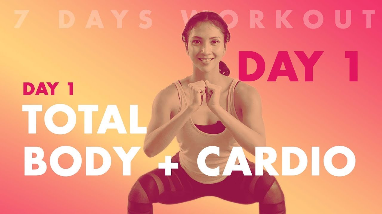 Cara Membakar Lemak Tubuh Dengan Gerakan Total Body Cardio Dalam 7 Hari | Hari Pertama