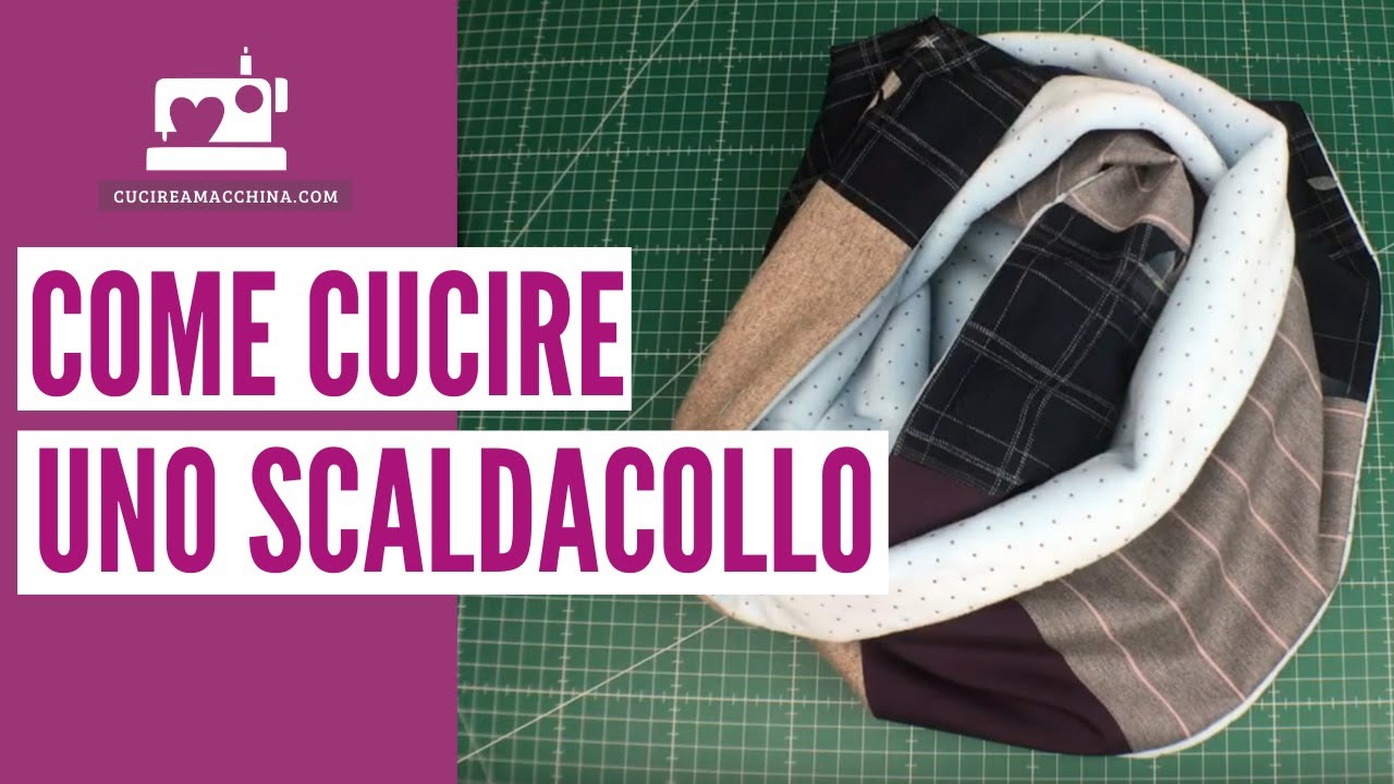 Come cucire uno scaldacollo ad anello - tutorial di cucito creativo