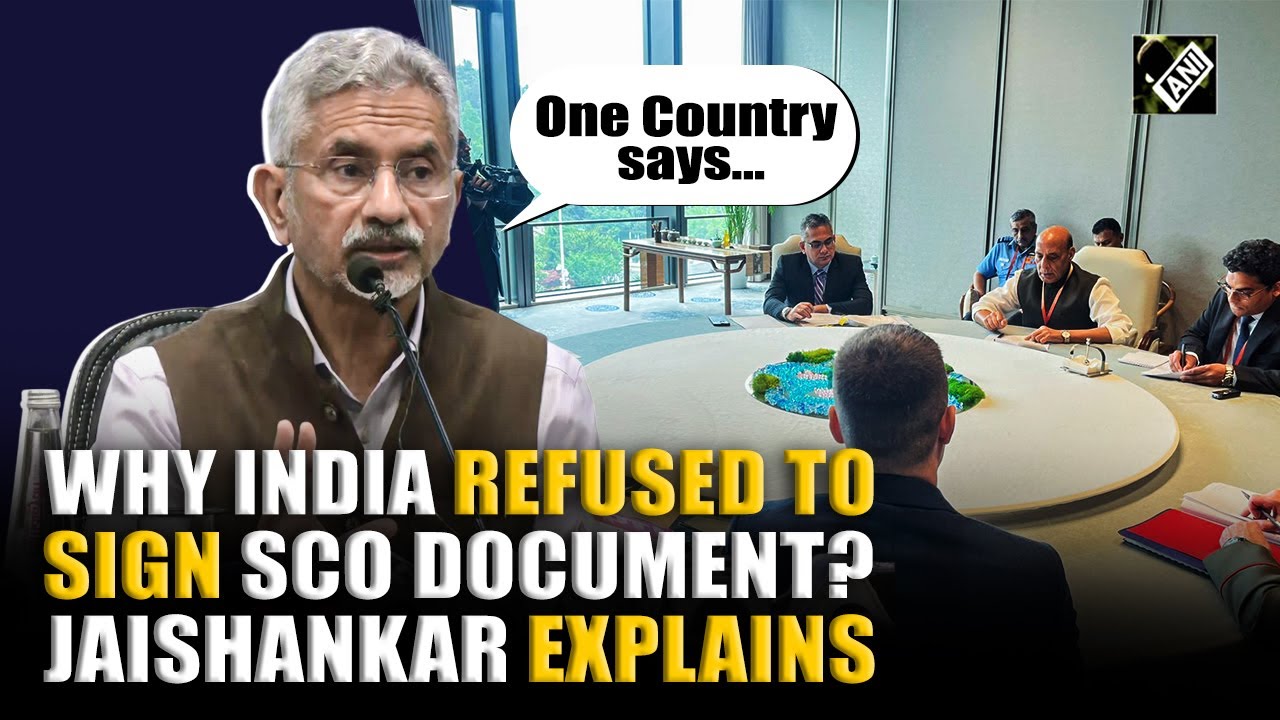 “One Country says…” EAM Jaishankar explains reason behind India not signing SCO document in China