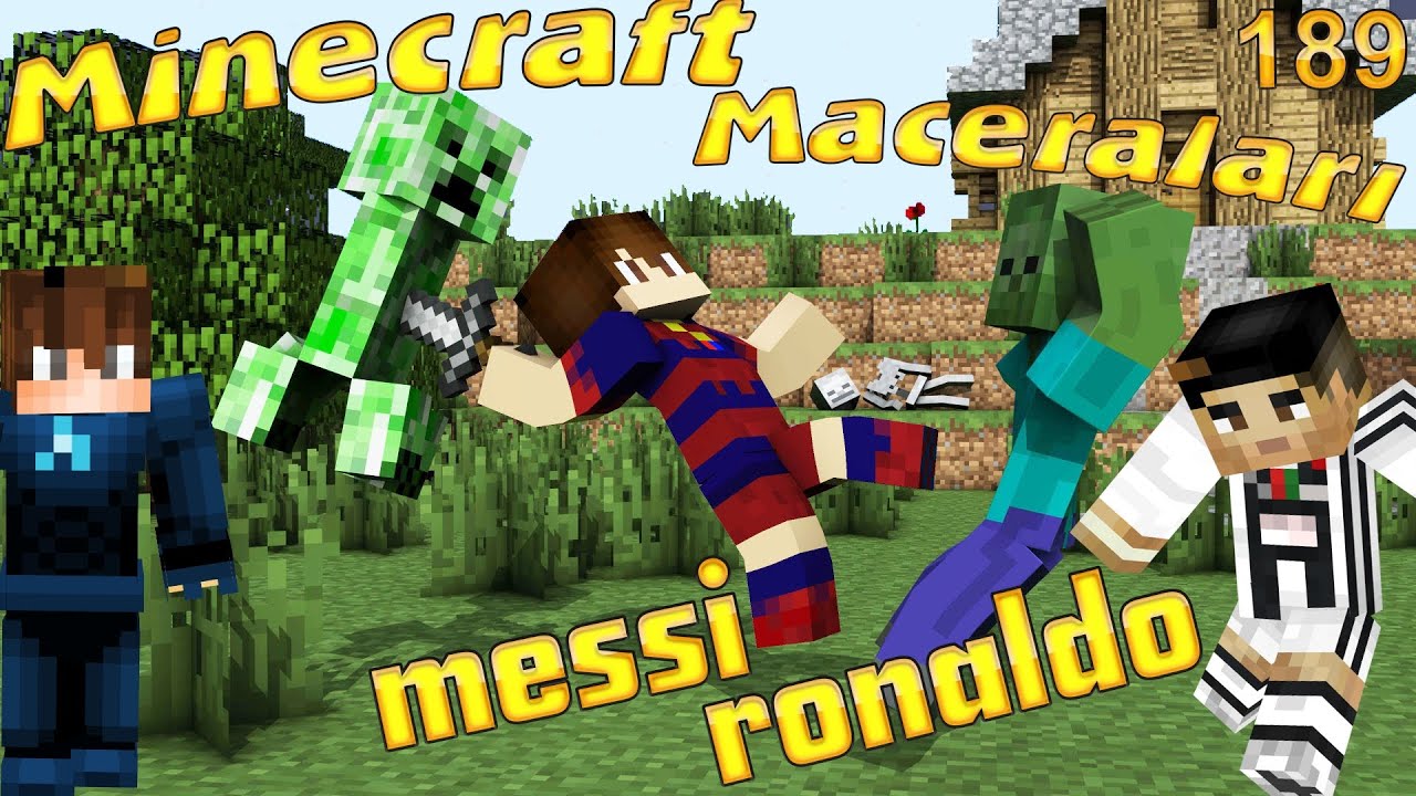 MESSİ ve RONALDO YARATIK ADASINDA - Minecraft Maceraları 189. B&ouml;l&uuml;m
