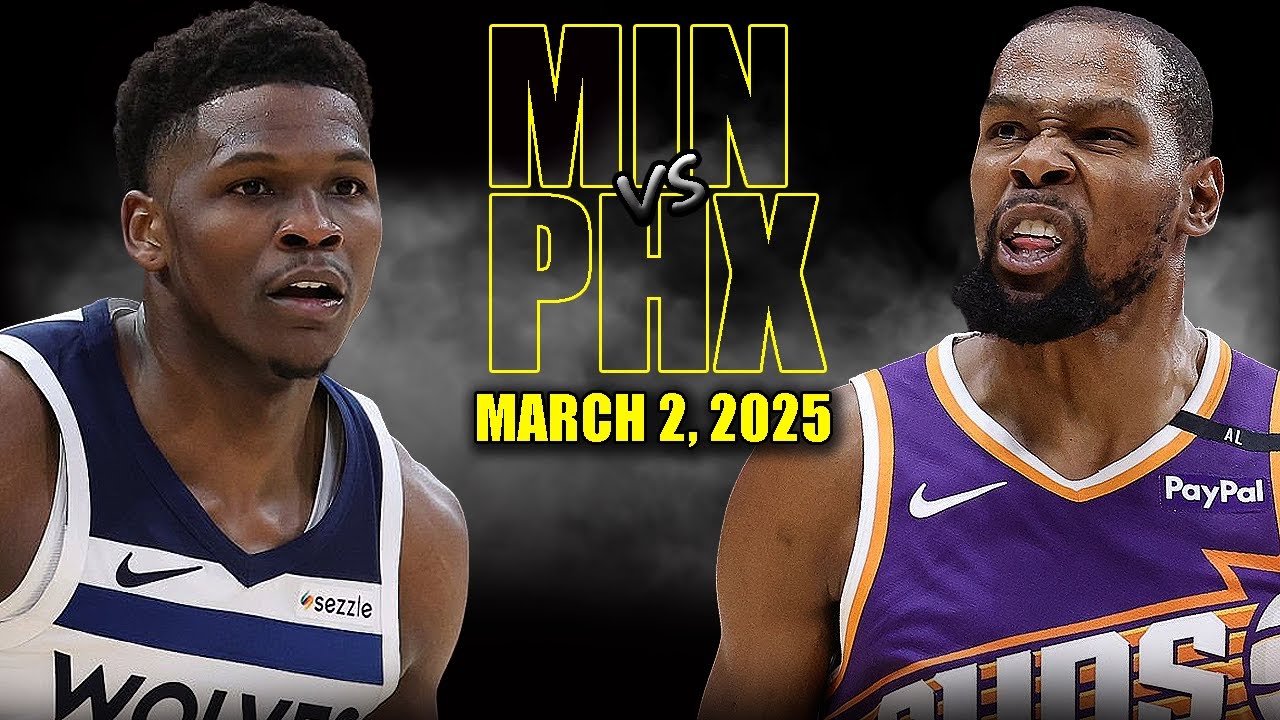 Minnesota Timberwolves vs Phoenix Suns Full Game Highlights - March 2, 2025 | NBA Regular Season