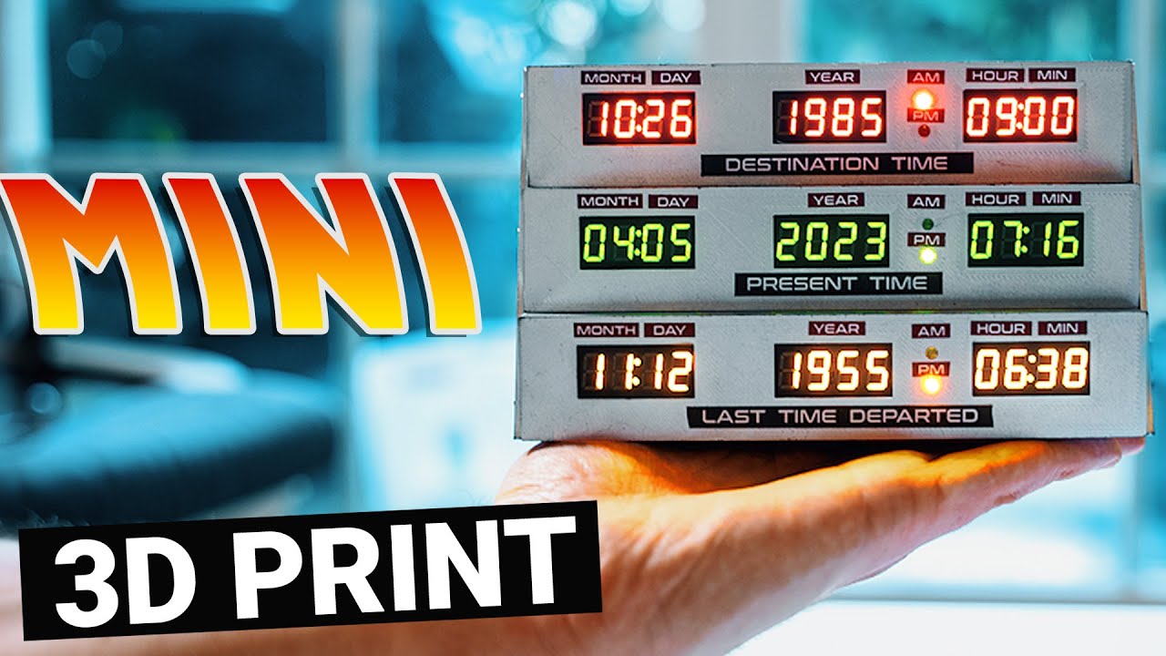 MINI Horloge retour vers le futur - TUTO [ENG SUB]