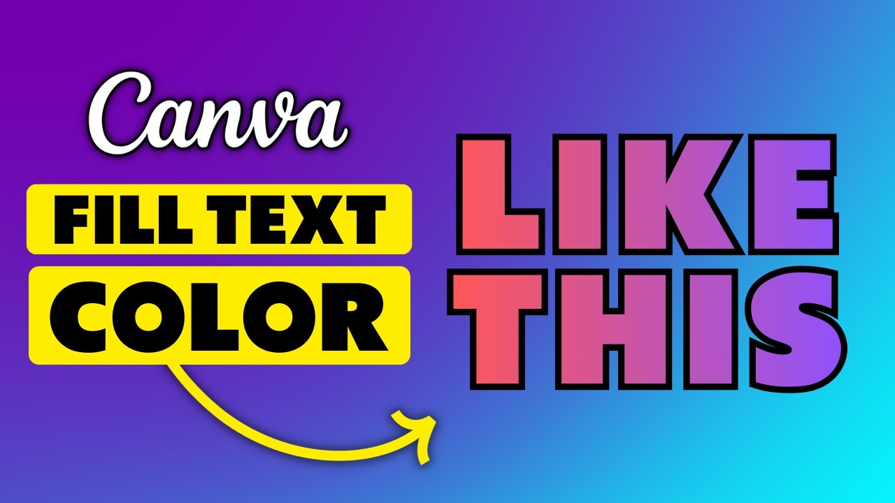 How to Fill Text in Canva
