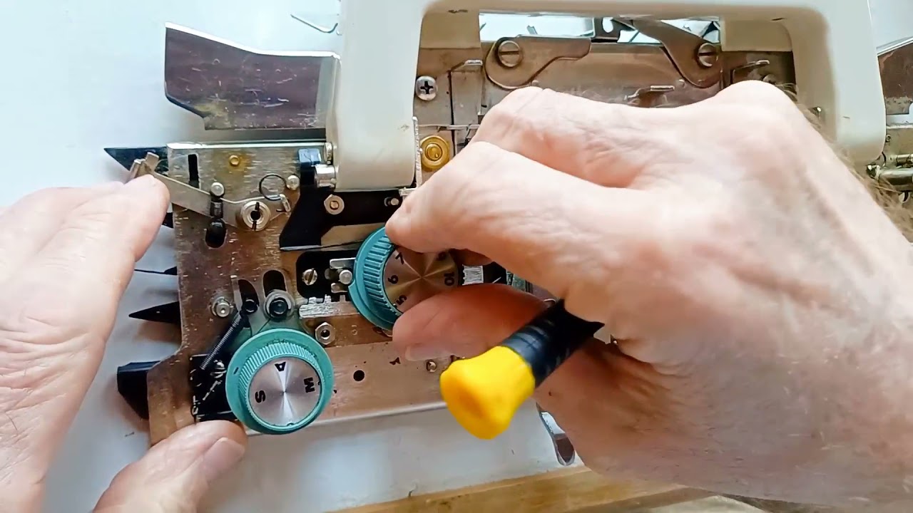 Adventures With the Corona Knitting Machine: repairing the tuck/slip mechanism