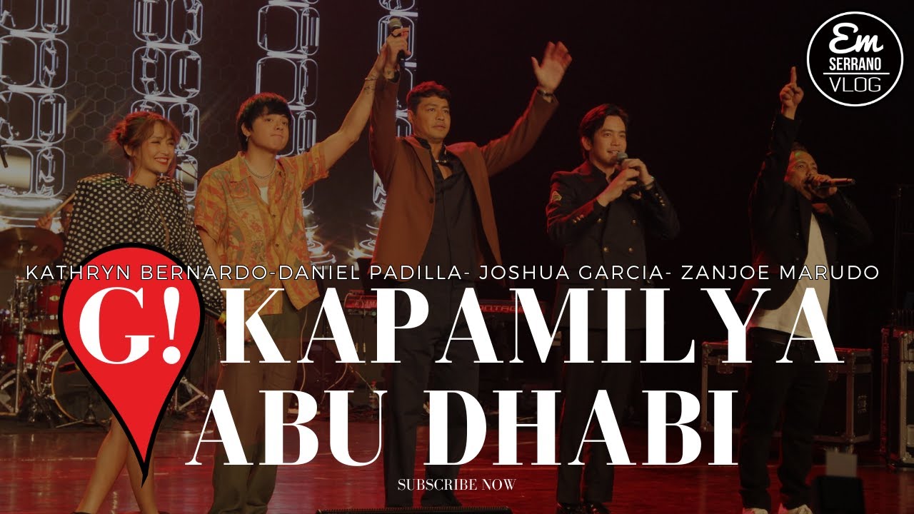 G kapamilya ABU DHABI #KATHNIEL @everydaykath Daniel Padilla, Joshua Garcia, Zanjoe  #GKAPAMILYA