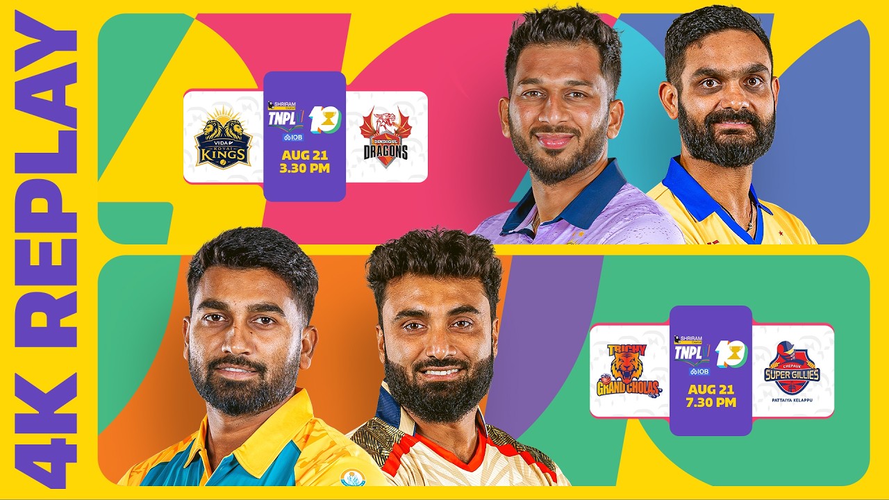 LIVE NOW in 4K | Shriram Capital TNPL 2026 | M25 | VKK vs DD | M26 | TGC vs CSG