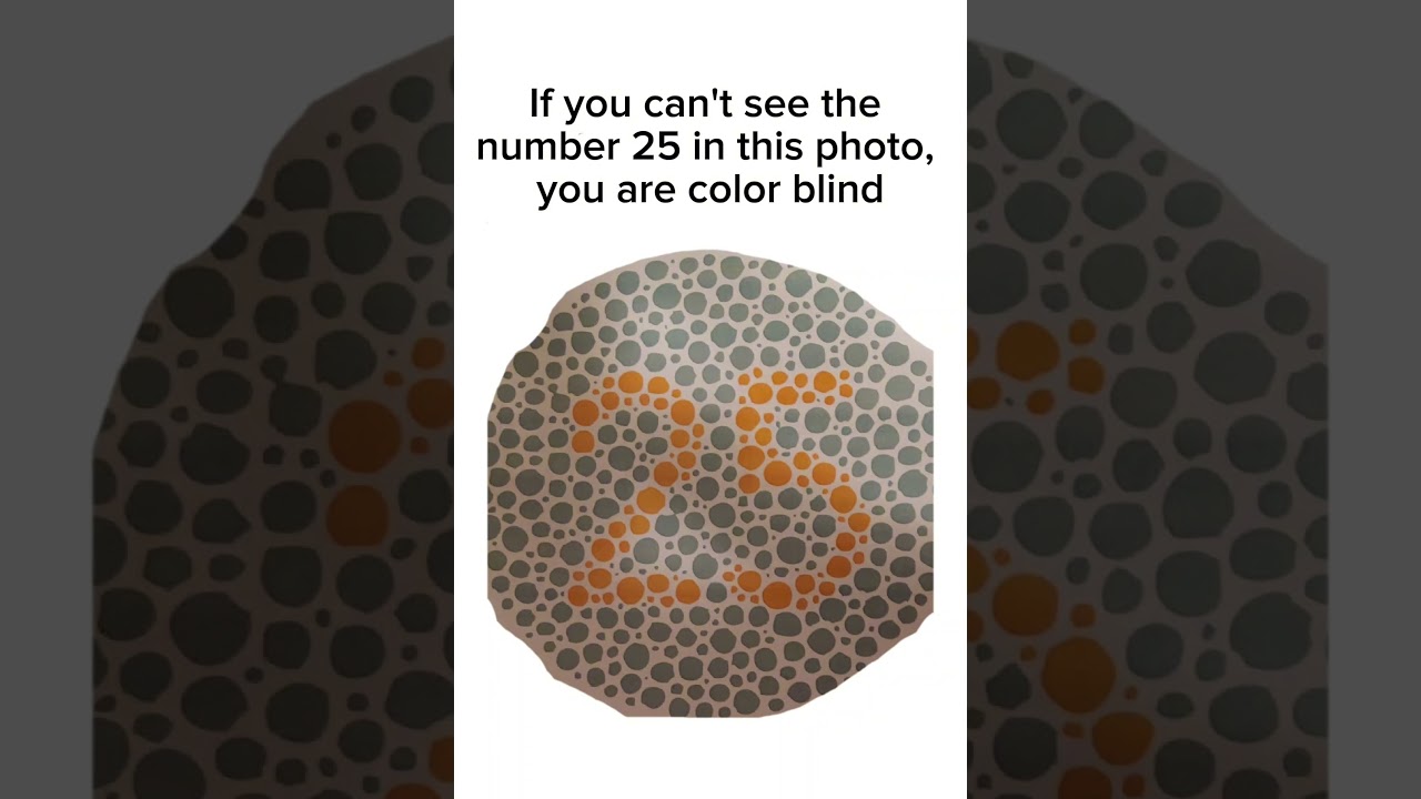 If You Can't See The Number 25 In This Photo, You Are Color Blind 