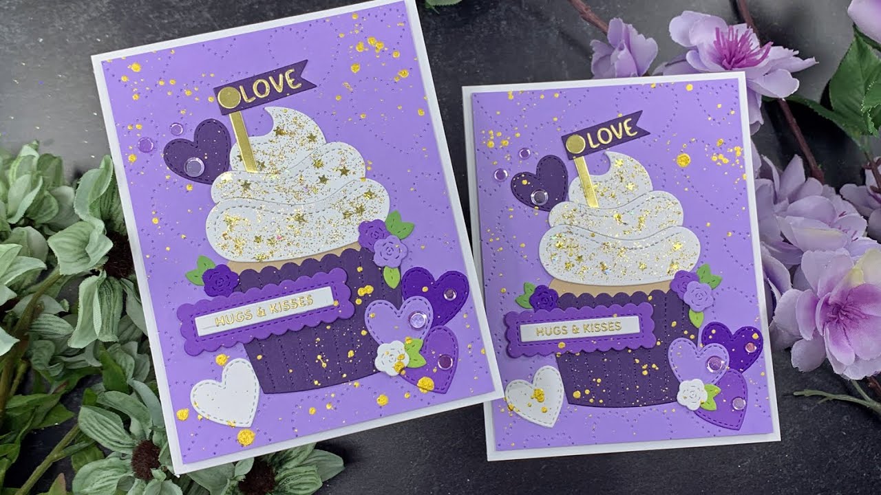 Valentine Cupcakes | Pretty Pink Posh | AmyR 2024 Valentine's Card Series #3