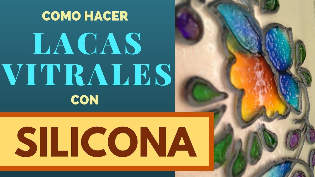 Como Hacer Lacas Vitrales Planas y con Volúmen con Pegamento de Silicona