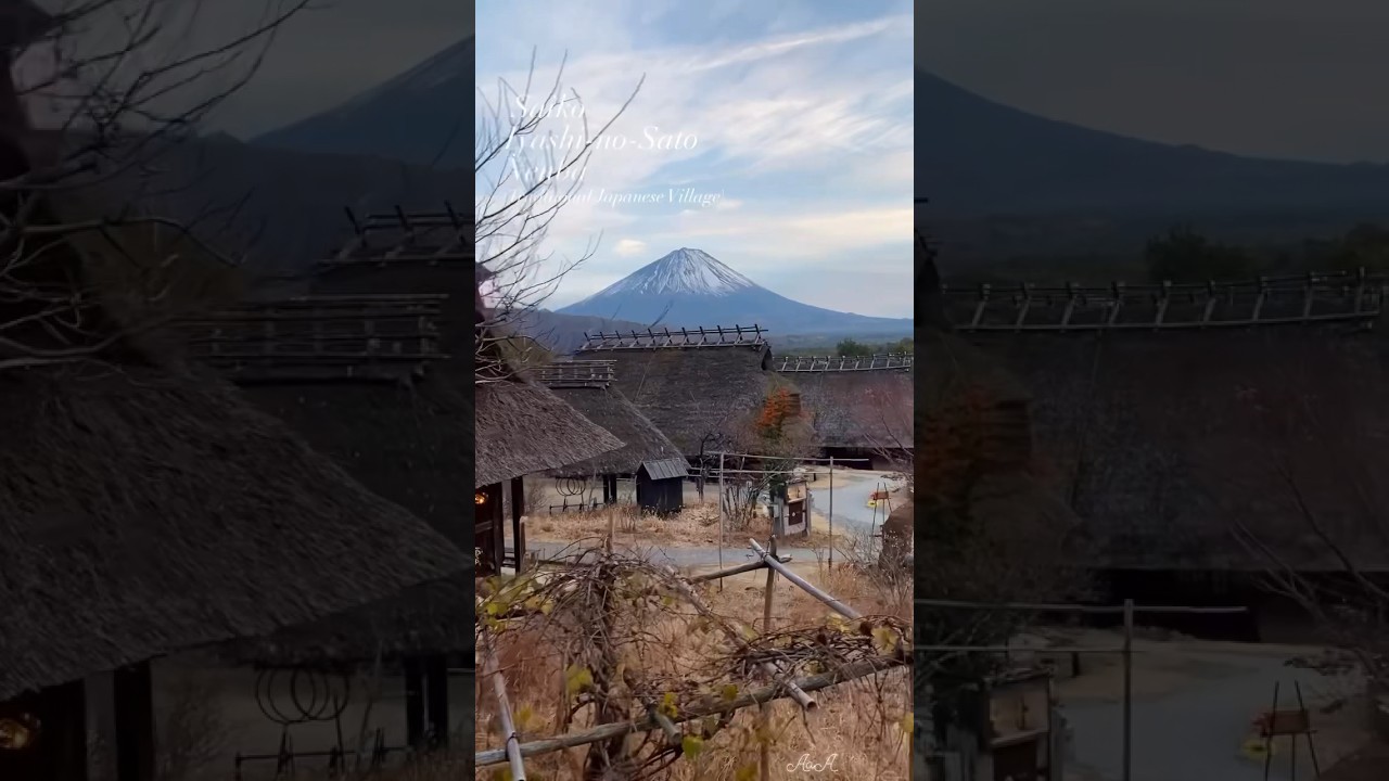 Saiko Iyashi-no-sato Nenba is a traditional Japanese Village in Yamanashi, Japan. #japan #travel
