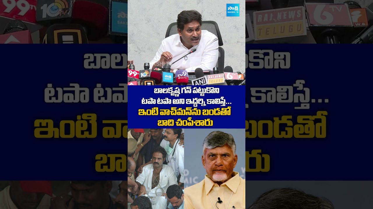 YS Jagan Comments on Balakrishna & Chandrababu #ysjagan #balakrishna #chandrababu #sakshitvlive