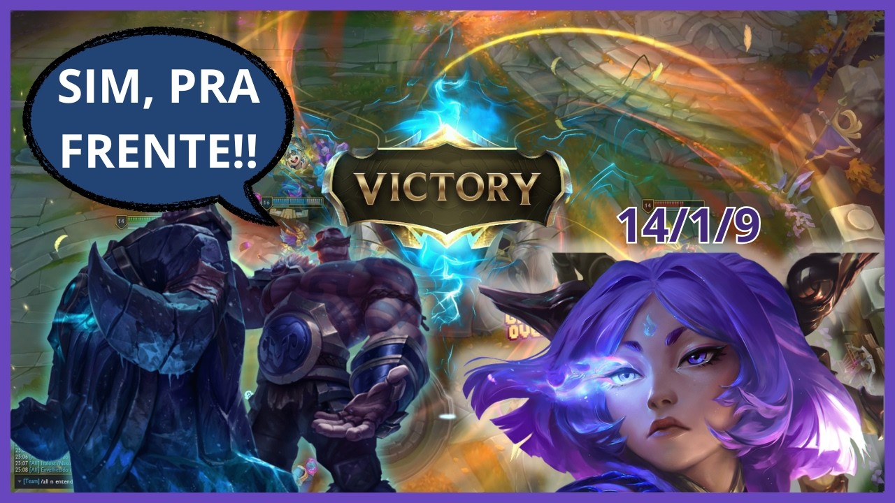 SIM PRA FRENTE! O maior STOMP que já demos no LoL (Yunara Gameplay)