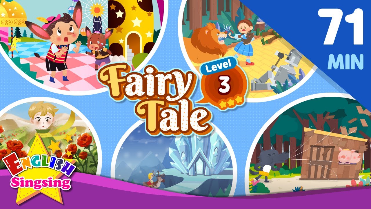 Level3 Stories - Fairy tale Compilation | 71 minutes English Stories (Reading Books)