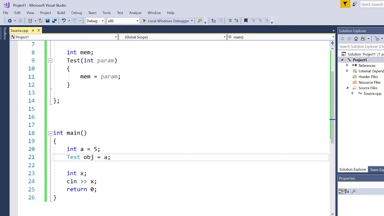 Convert class object to int and vice versa . C++ Interview Question