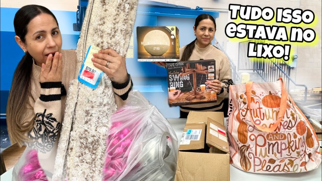 Dumpster Diving! Tudo isso estava no lixo dos Estados Unidos!