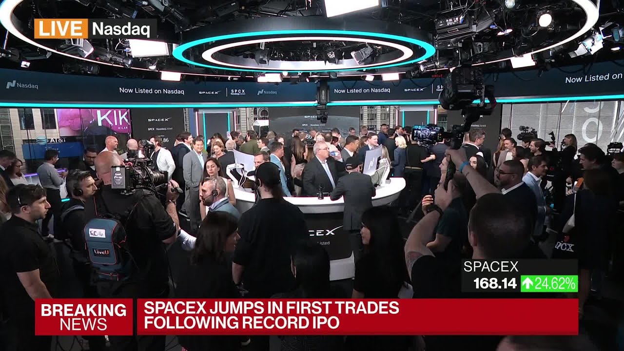SpaceX (SPCX) Begins Trading on Nasdaq After Record IPO