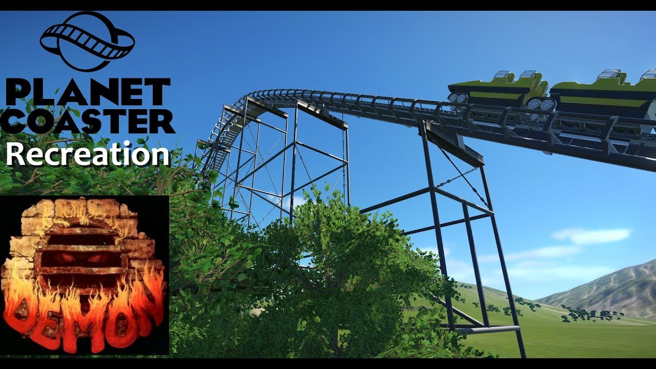 Planet Coaster: Demon at Six Flags Great America Recreation pt.1