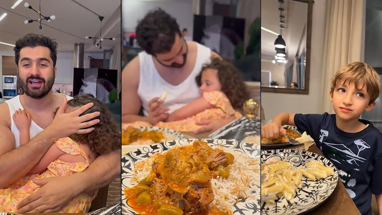 دكتوره خلود تتعب و تسوي الفطور بامية عراقية وباستا وبلاليط وامين يستفزها بليان