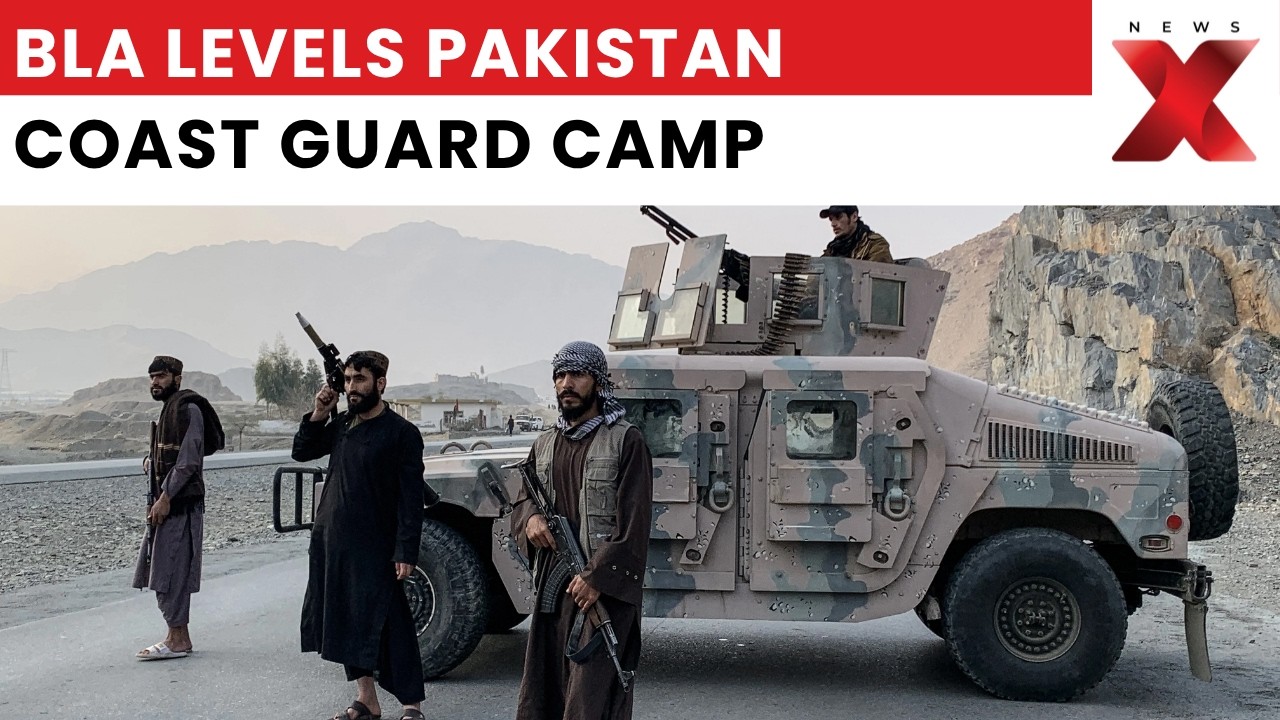 BLA Attack Video: Massive Blast Destroys Pakistan Coast Guard Camp, 30 Troops Claimed Dead