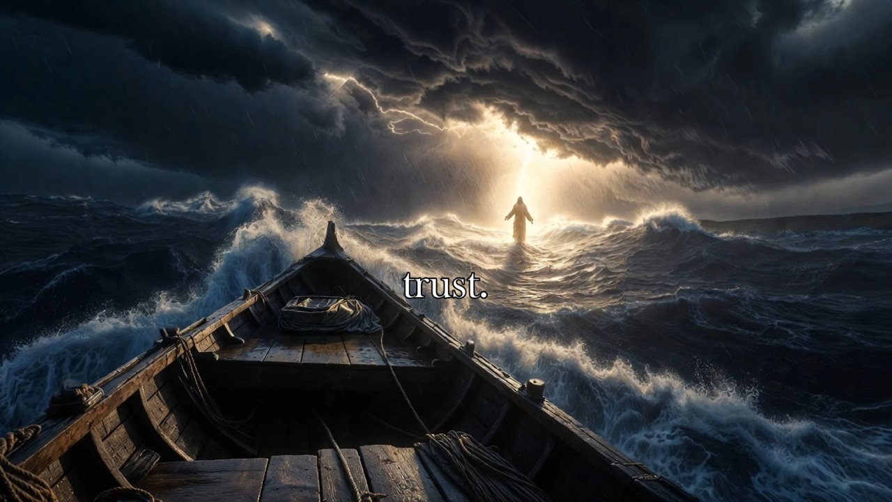 Trust within the Storm 🌊 Christian Ocean Ambience: Jesus Walks on Water