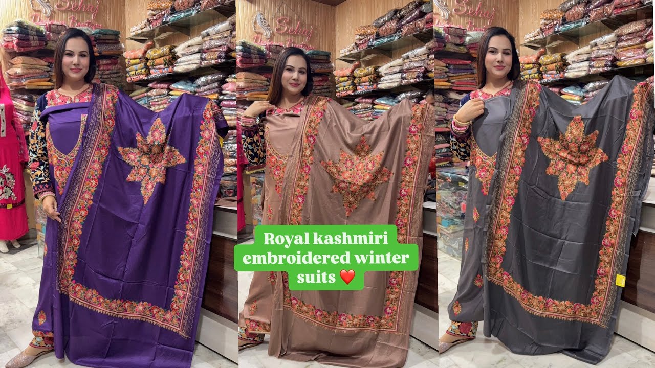 Don’t miss out 👉🏻 our kashmiri suits collection || shop now and experience the best kashmiri suit