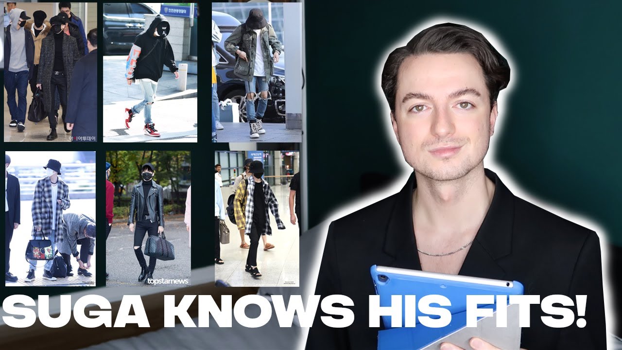 FASHION EXPERT REVIEWS: BTS Airport Outfits - Suga