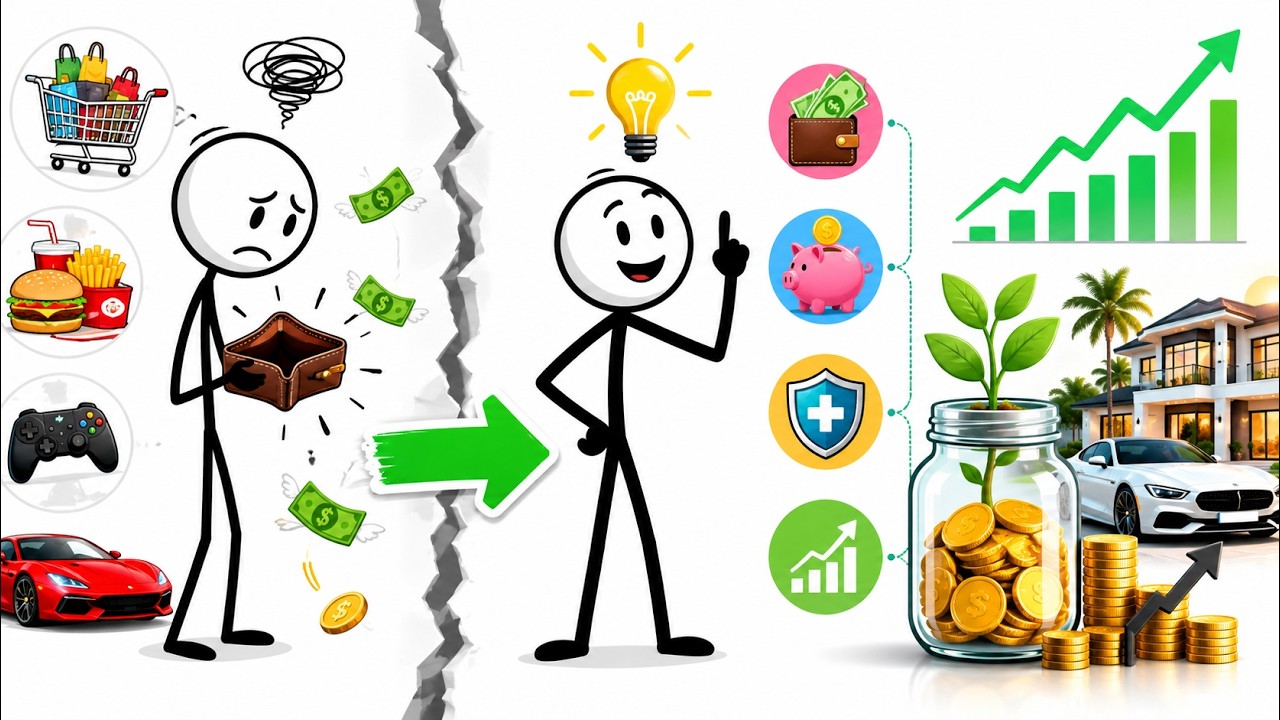 The Money Habits That Made Me Rich 💰 | Stickman Finance Animation