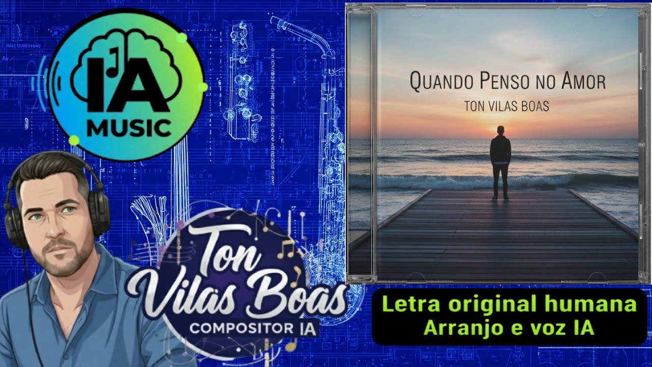 Mande para quem tem medo de se entregar ao amor... 🌊 Música "Quando penso no amor" Ton Vilas Boas