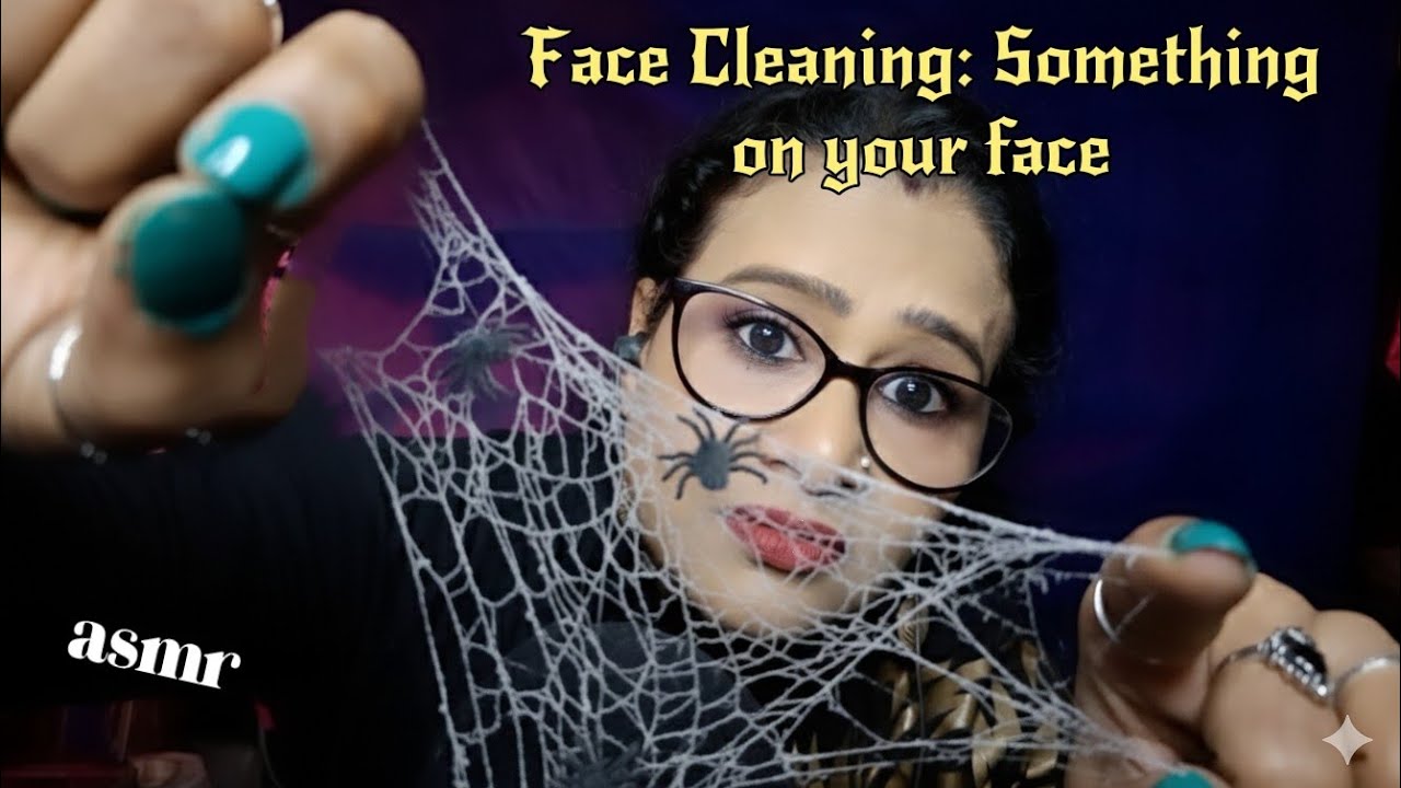 ASMR Face Cleaning ~ Something on Your Face & Skincare for Deep Relaxation| hindi ASMR