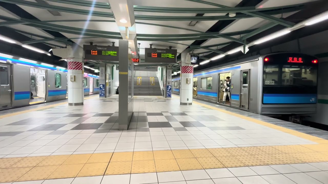 JR東日本仙石線あおば通駅(青葉城恋唄)3月ダイヤ改正で終了...205系発車シーン