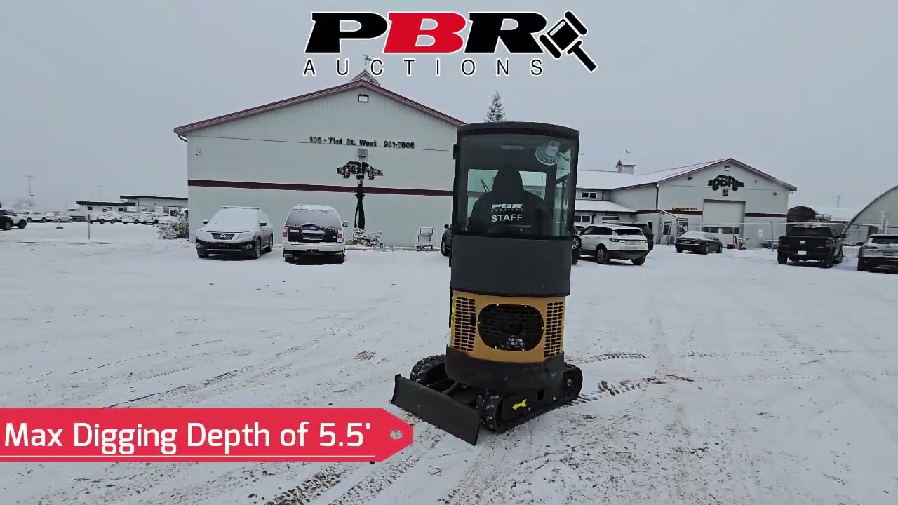 Lot# 1124A &ndash; 2024 AGT H13R Mini Excavator - Unreserved Live And Online Farm & Industrial Auction