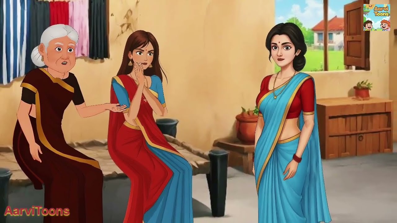 दो बहुओं की किस्मत, गरीब बहू और लालची सास-जेठानी |Hindi Moral Story | Fairytale story 