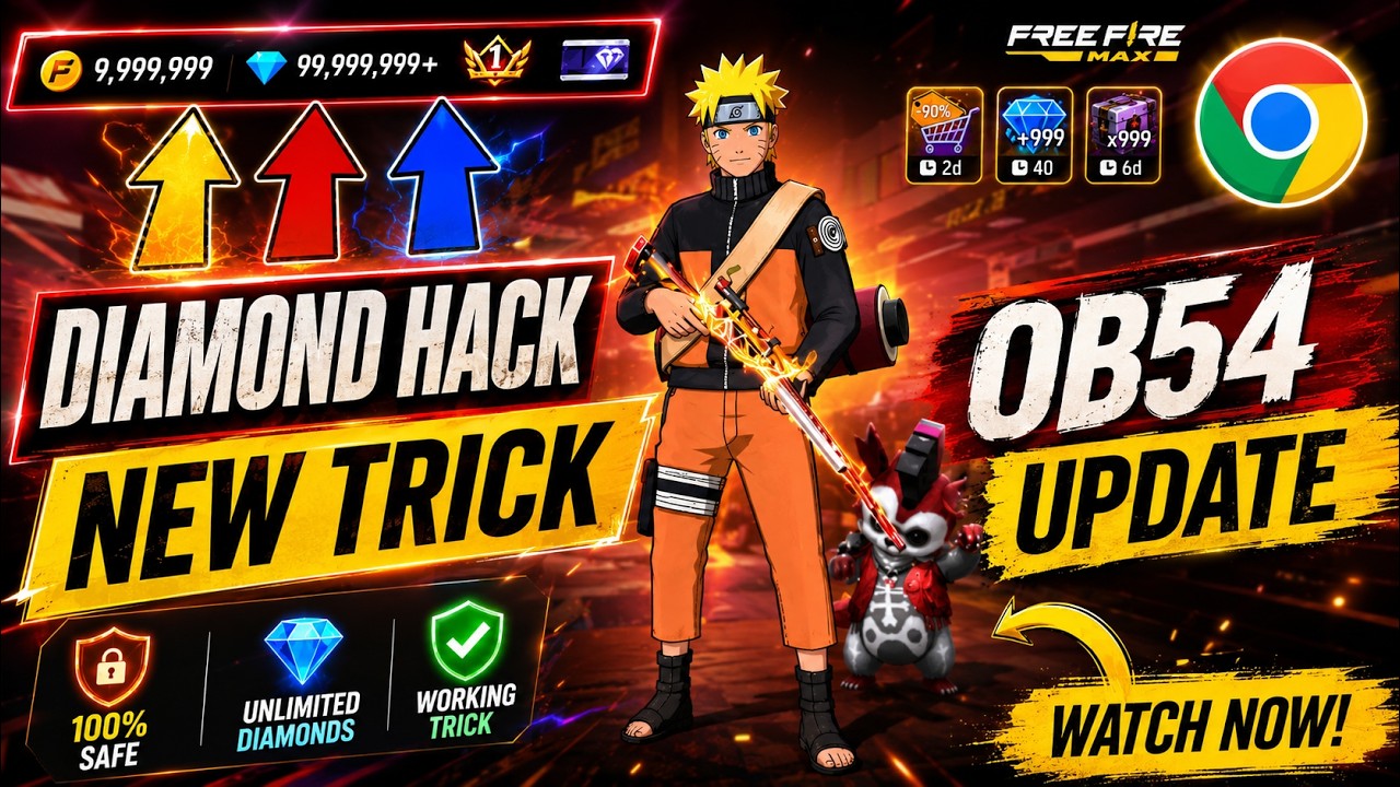 FREE FIRE DIAMOND HACK || FREE FIRE NEW MOD MENU OB54 || UNLIMITED DIAMOND SCRIPT MOD APK 2025