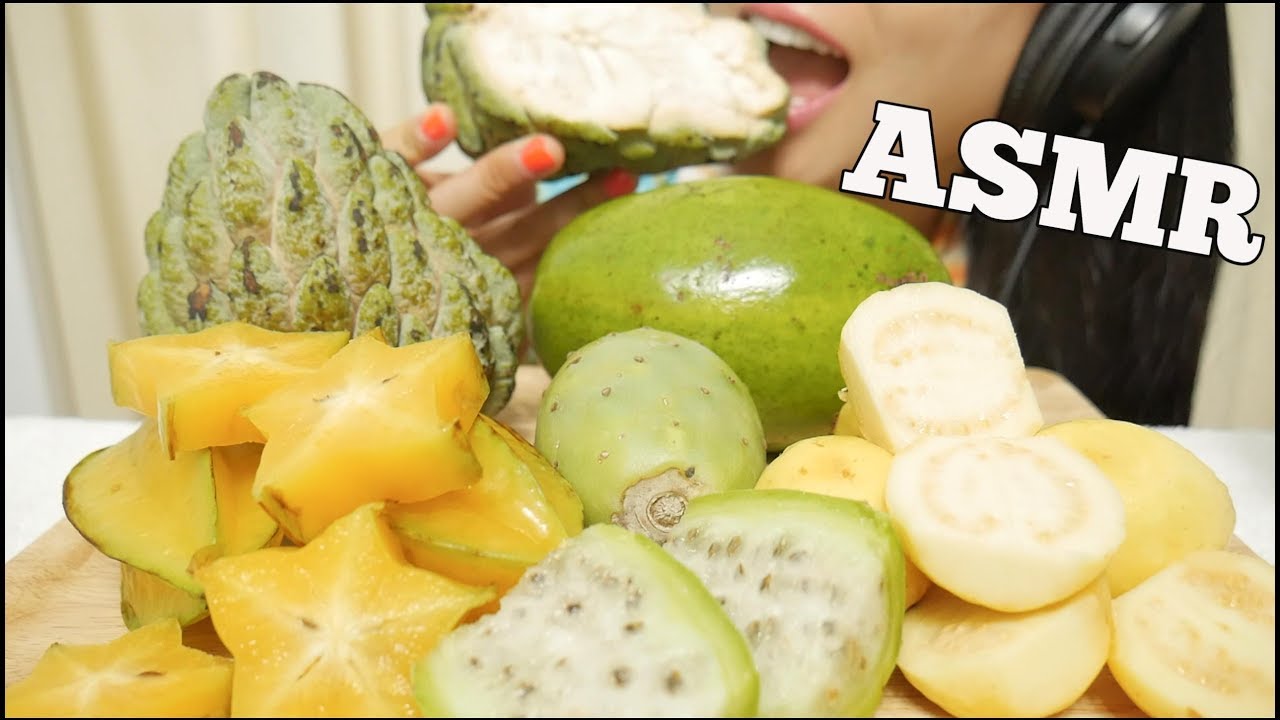 ASMR EXOTIC FRUITS (EATING SOUNDS) NO TALKING | SAS-ASMR
