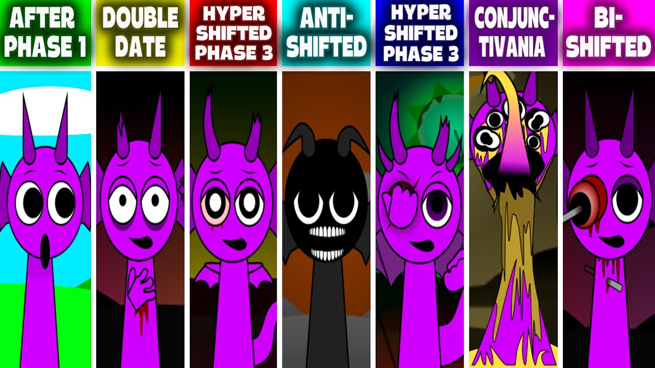 Sprunki HYPER SHIFTED Phase 3-4, DOUBLE DATE, ANTI-SHIFTED, CONJUNCTIVANIA But REPEAT After PHASE 1