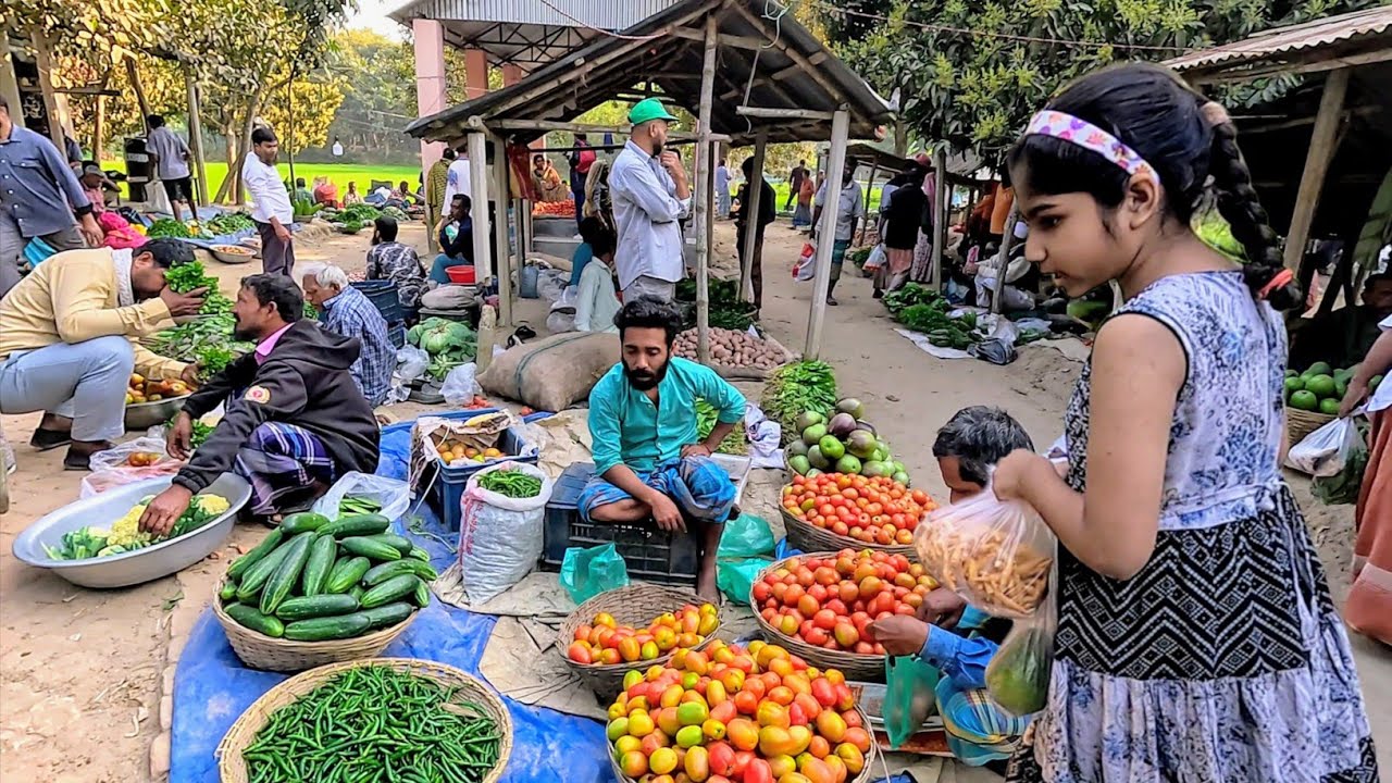 গাজীপুরের ঐতিহ্যবাহী পুরনো দিনের গ্রামের হাট ফাউগান‌ বাজার | Traditional village market Fawgan bazar