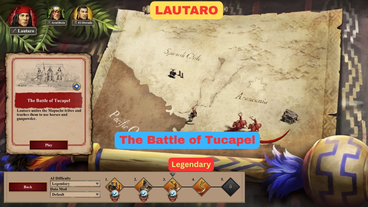 3. The Battle of Tucapel | Lautaro | The Last Cheiftains DLC | Age of Empires II DE | LEGENDARY