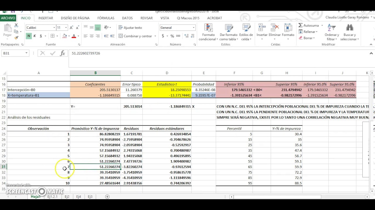 Análisis de Regresión Simple (Video 3)