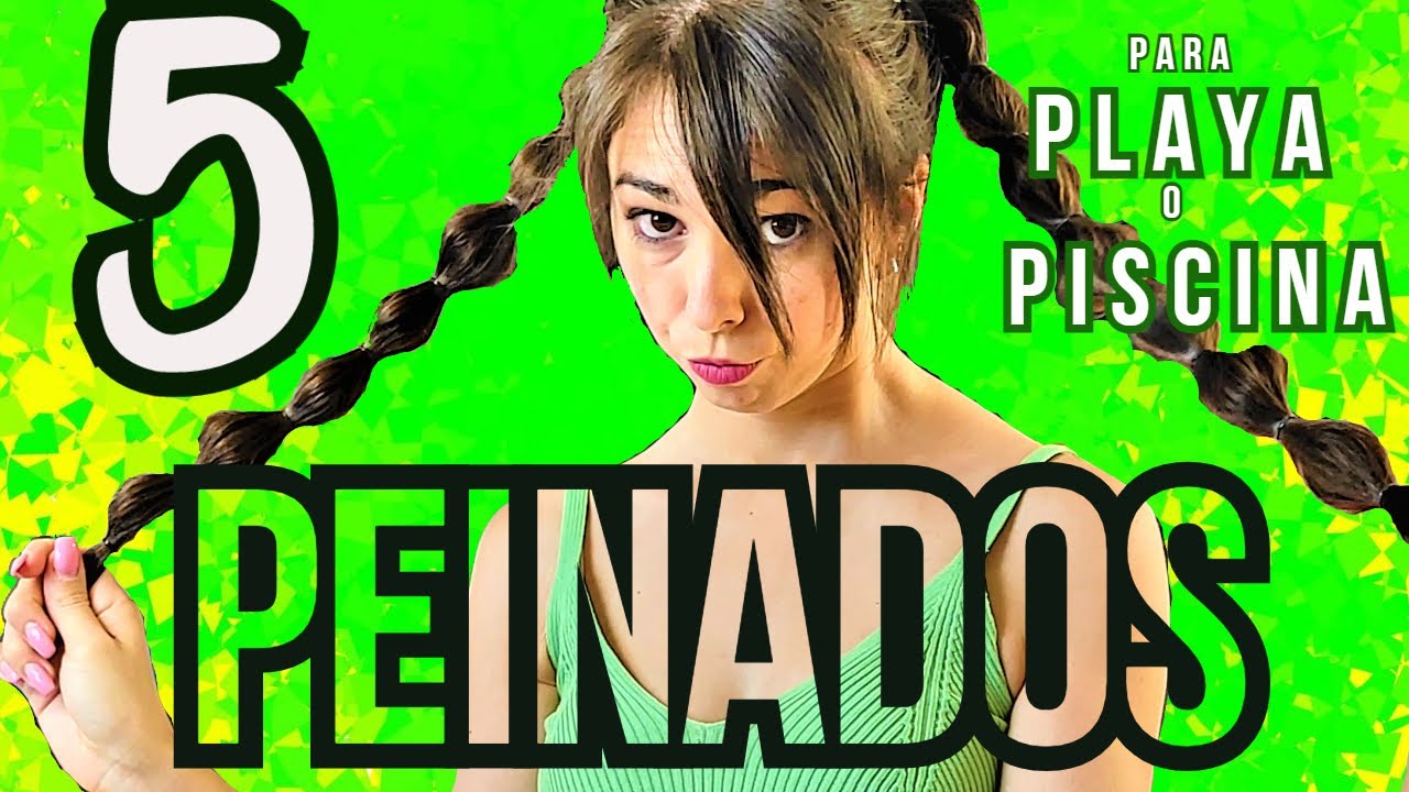 5 PEINADOS para ir a la PLAYA o PISCINA | VERANO| PASO a PASO-SUPER FACILES