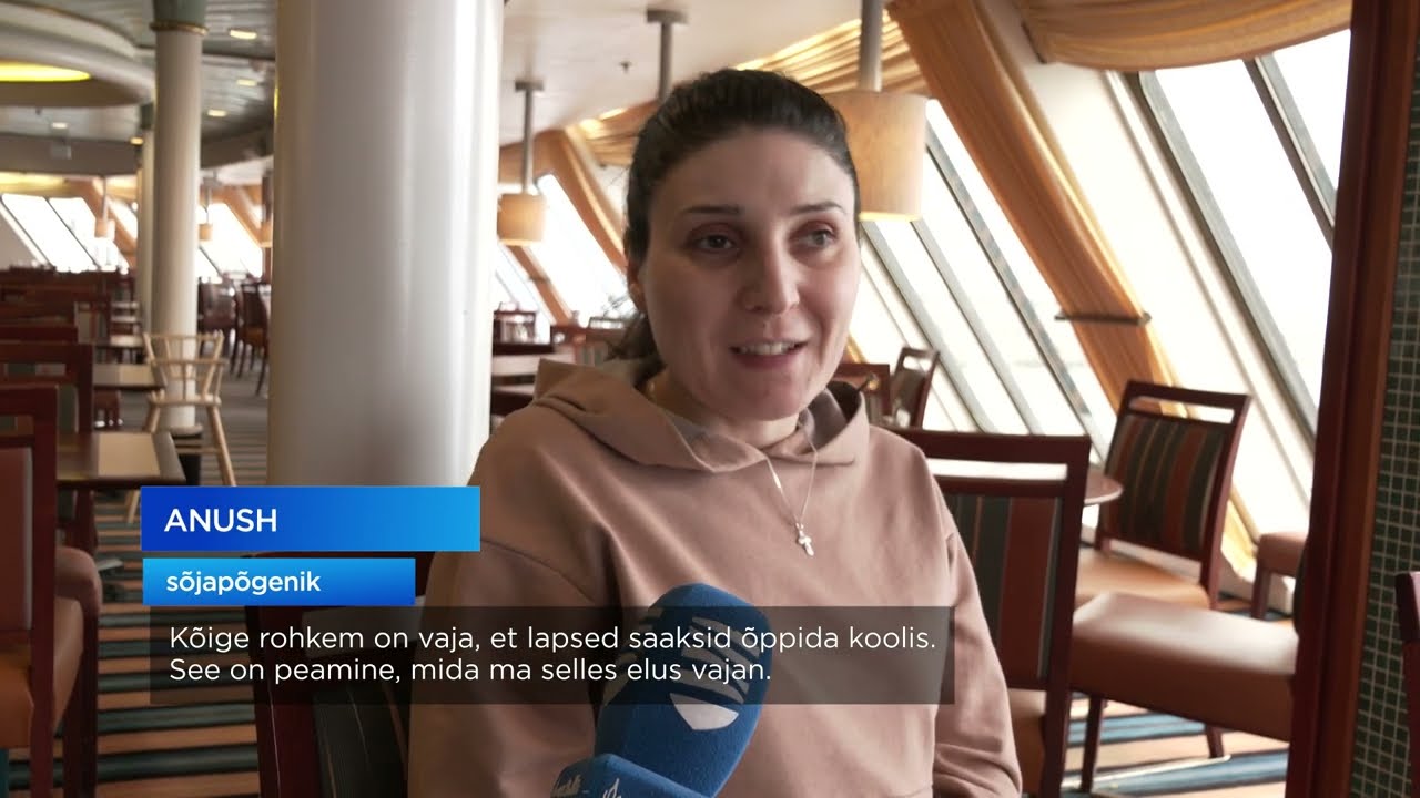 07.04.2022 - Tallinki laev Isabelle on alates t&auml;nasest koduks sadadele ukrainlastele