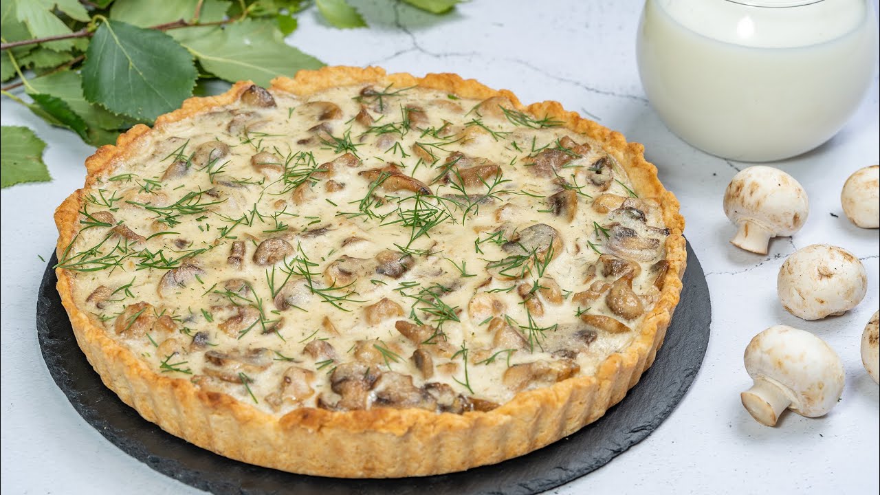 ЛОРАНСКИЙ ПИРОГ из песочного теста А-ЛЯ ЖУЛЬЕН - вкусный, нежнейший, сочный пирог к чаю на ужин!