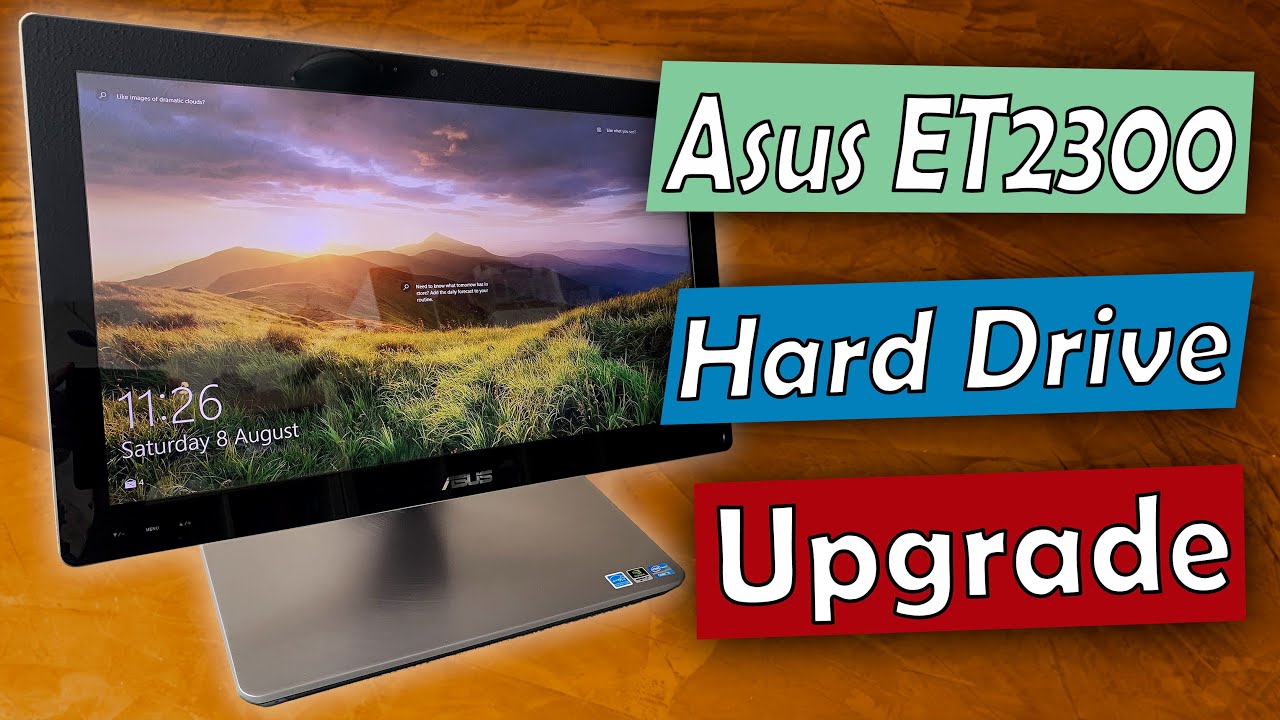 Asus All In One ET2300 Hard Drive Upgrade to SSD - partial disassembly